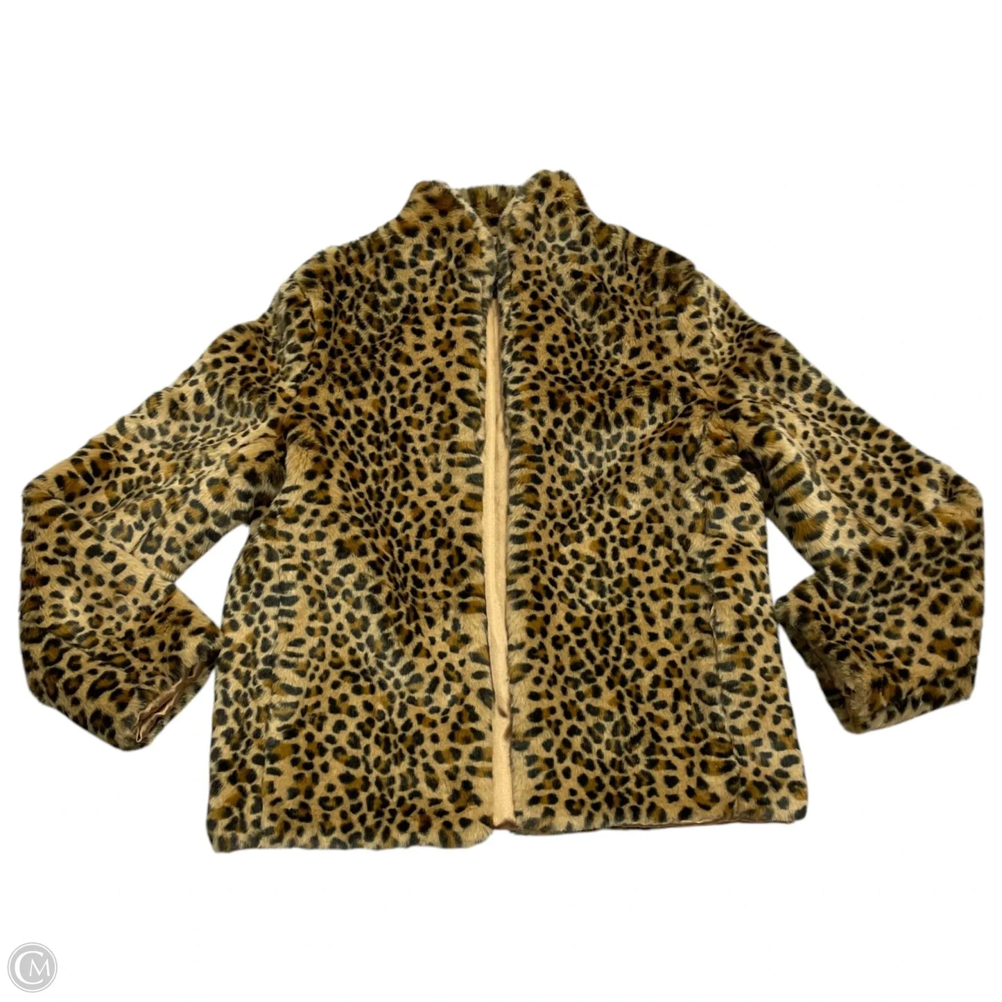 Coat Faux Fur & Sherpa By French Connection In Leopard Print, Size: S