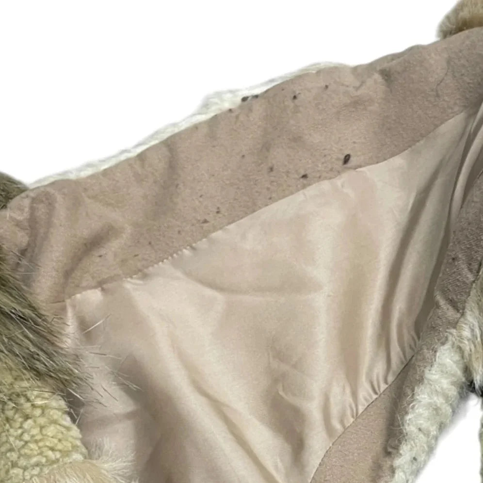 Vest Faux Fur & Sherpa By Anthropologie In Tan, Size: L