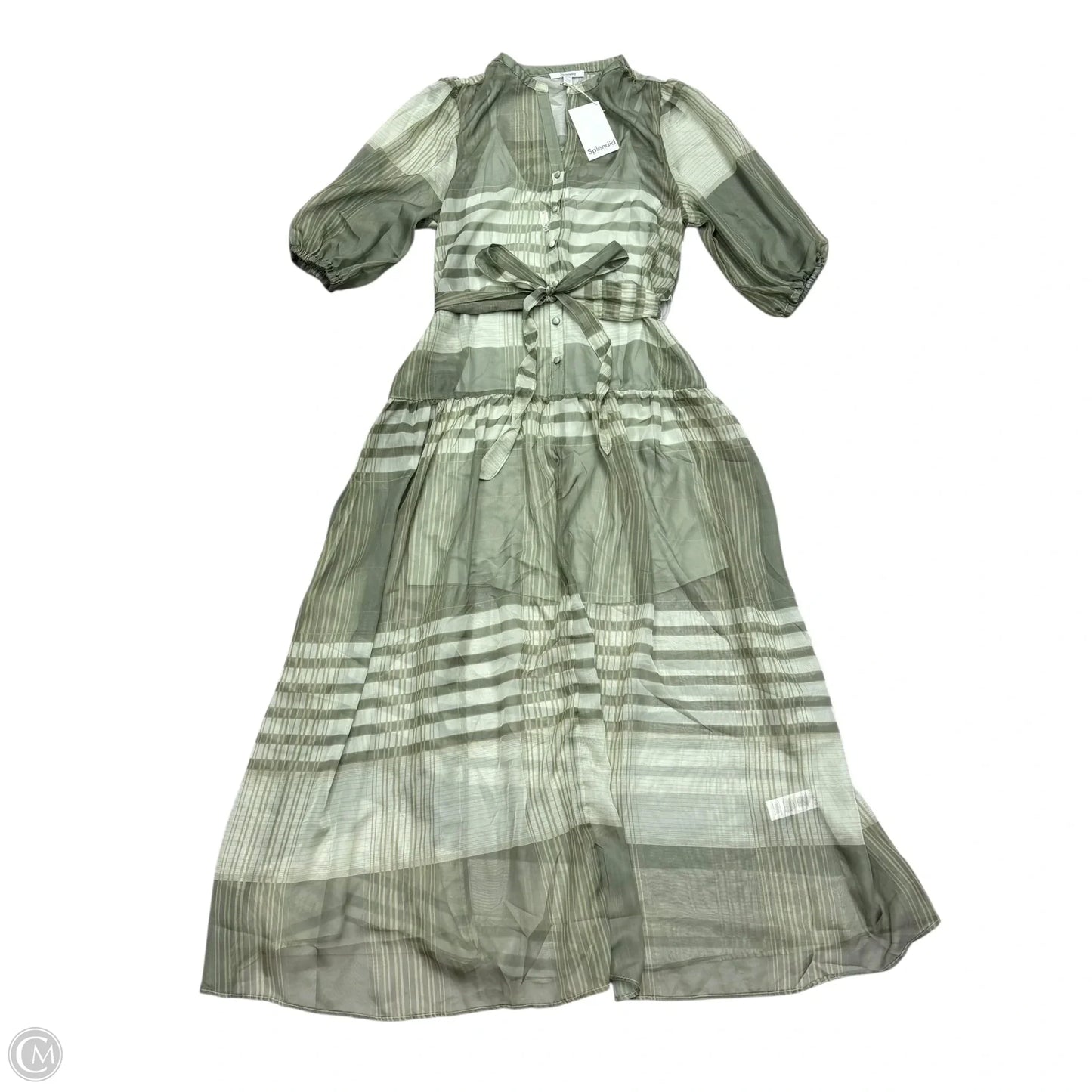 Dress Casual Maxi By Splendid In Plaid Pattern, Size: S
