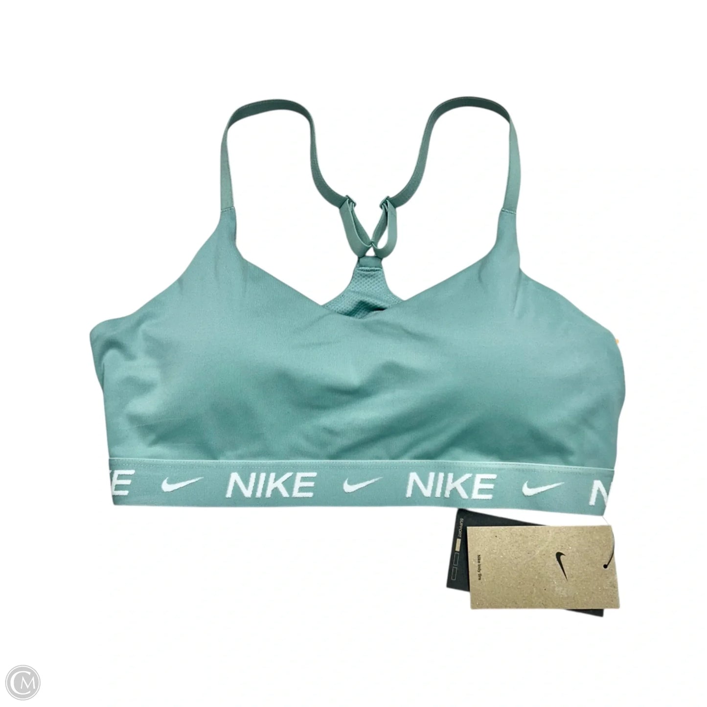 Athletic Bra By Nike Apparel In Aqua, Size: L