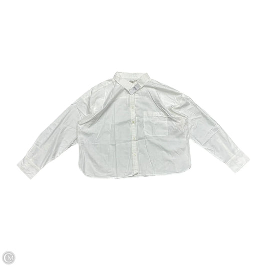 Top Long Sleeve By Loft In White, Size: Xxl