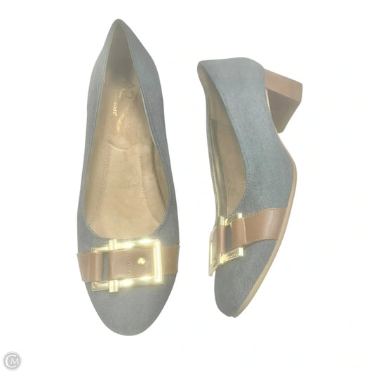 Shoes Heels Block By Aerosoles In Blue Denim, Size: 8.5