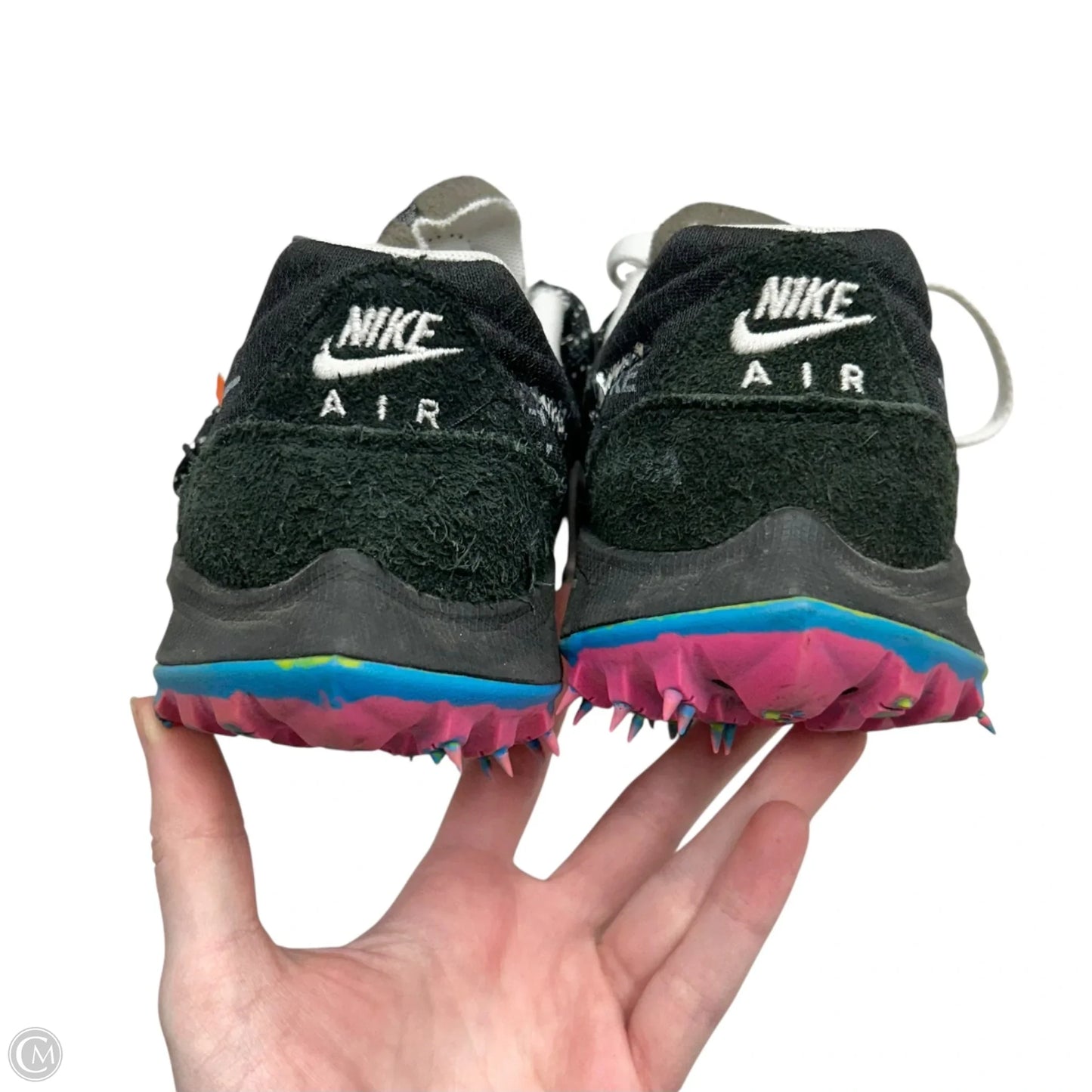 Shoes Luxury Designer By Off-white In Black & Pink, Size: 6.5
