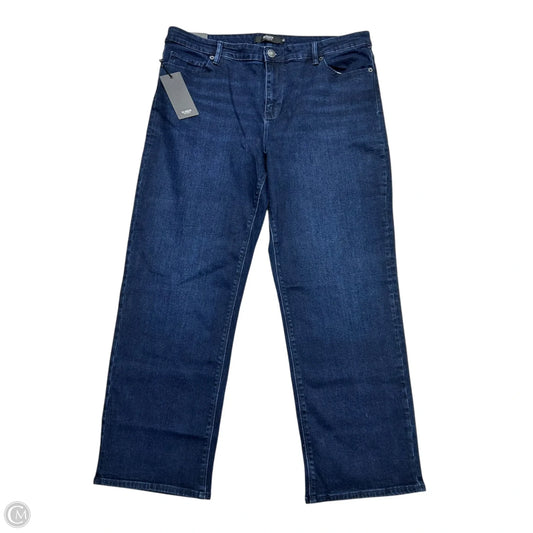 Jeans Straight By Hudson In Blue Denim, Size: 16