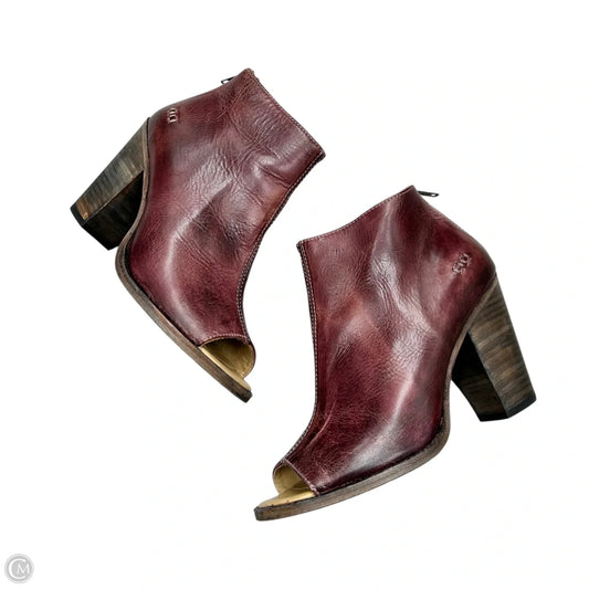 Shoes Heels Block By Bed Stu In Maroon, Size: 10