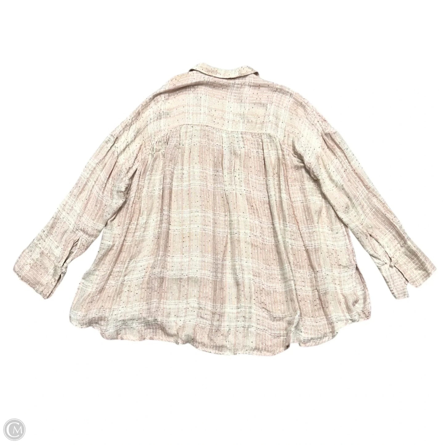 Top Long Sleeve By Free People In Peach, Size: L