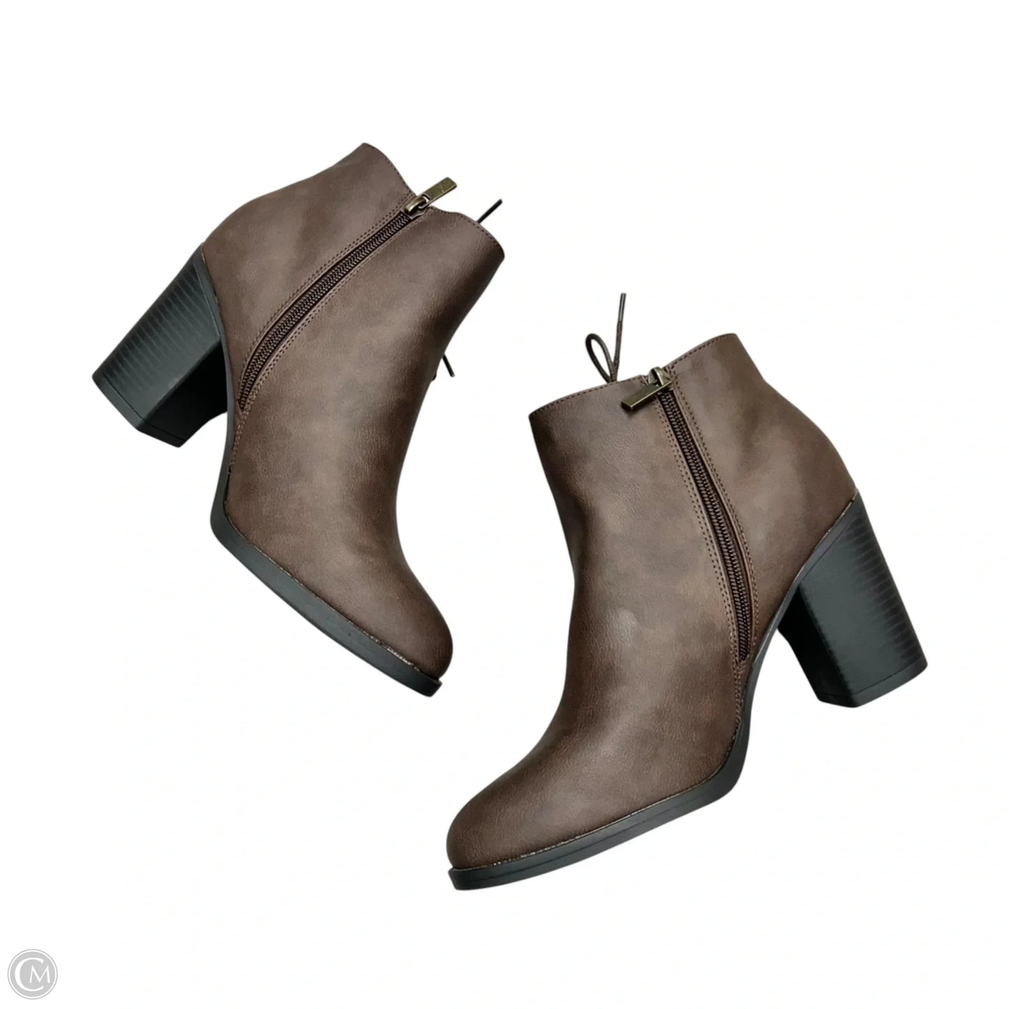 Boots Ankle Heels By Dream Pairs In Brown, Size: 10