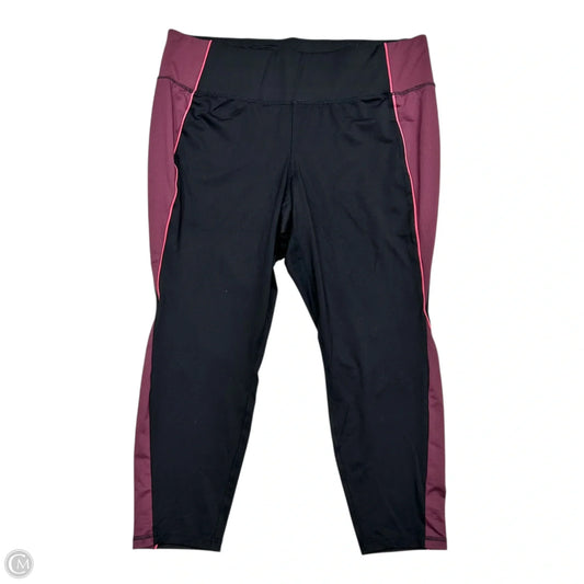 Athletic Leggings Capris By Livi Active In Black, Size: 3x