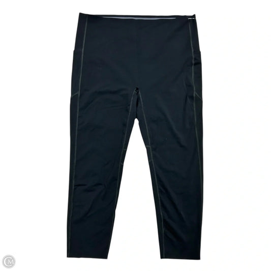 Athletic Leggings By Spanx In Black, Size: 3x