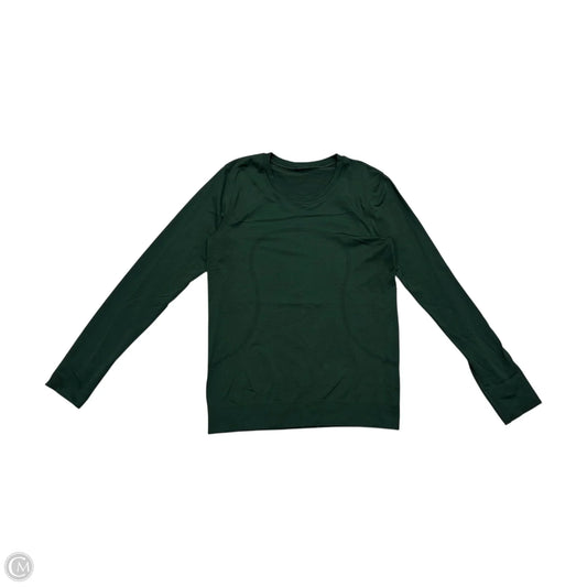 Athletic Top Long Sleeve Crewneck By Lululemon In Green, Size: S