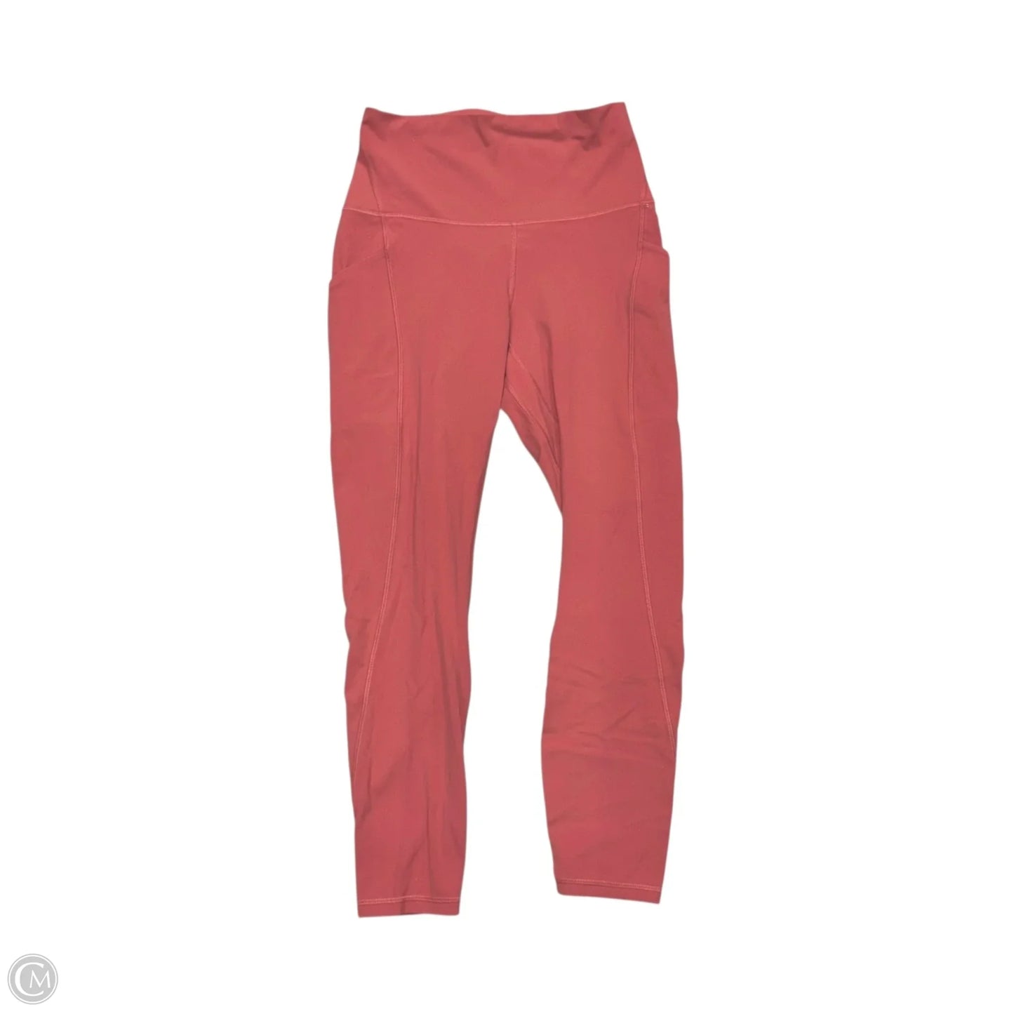 Athletic Leggings By Lululemon In Coral, Size: S