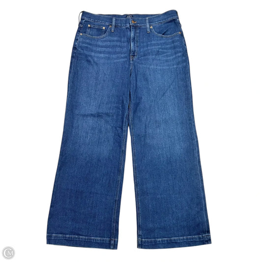 Jeans Wide Leg By J. Crew In Blue Denim, Size: 16