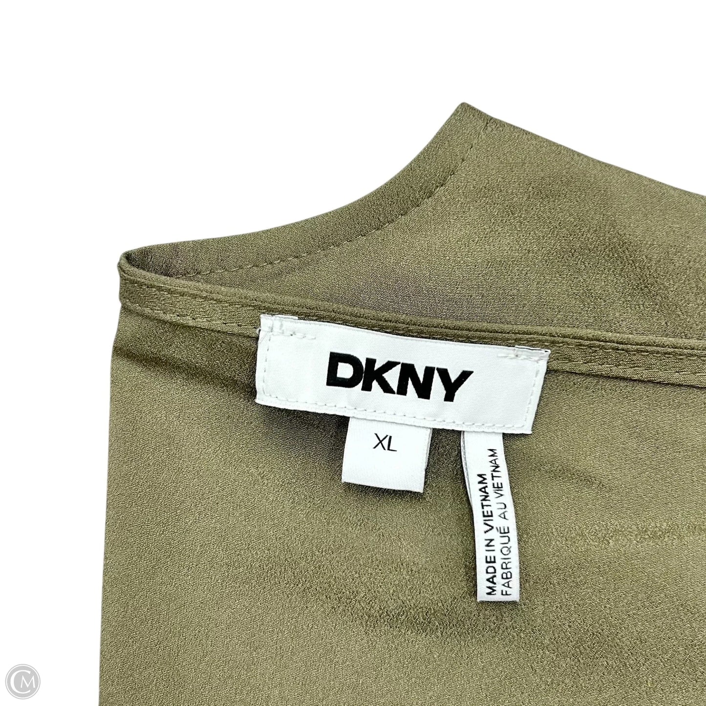 Top Short Sleeve By Dkny In Green, Size: Xl