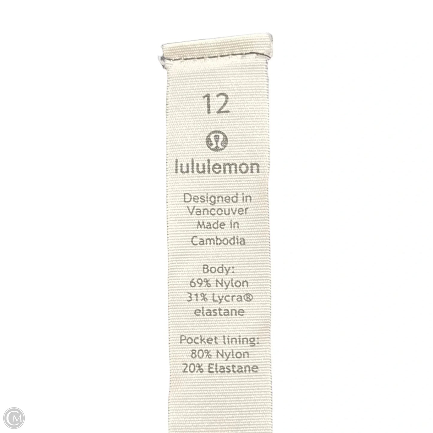 Athletic Leggings By Lululemon In Black, Size: L