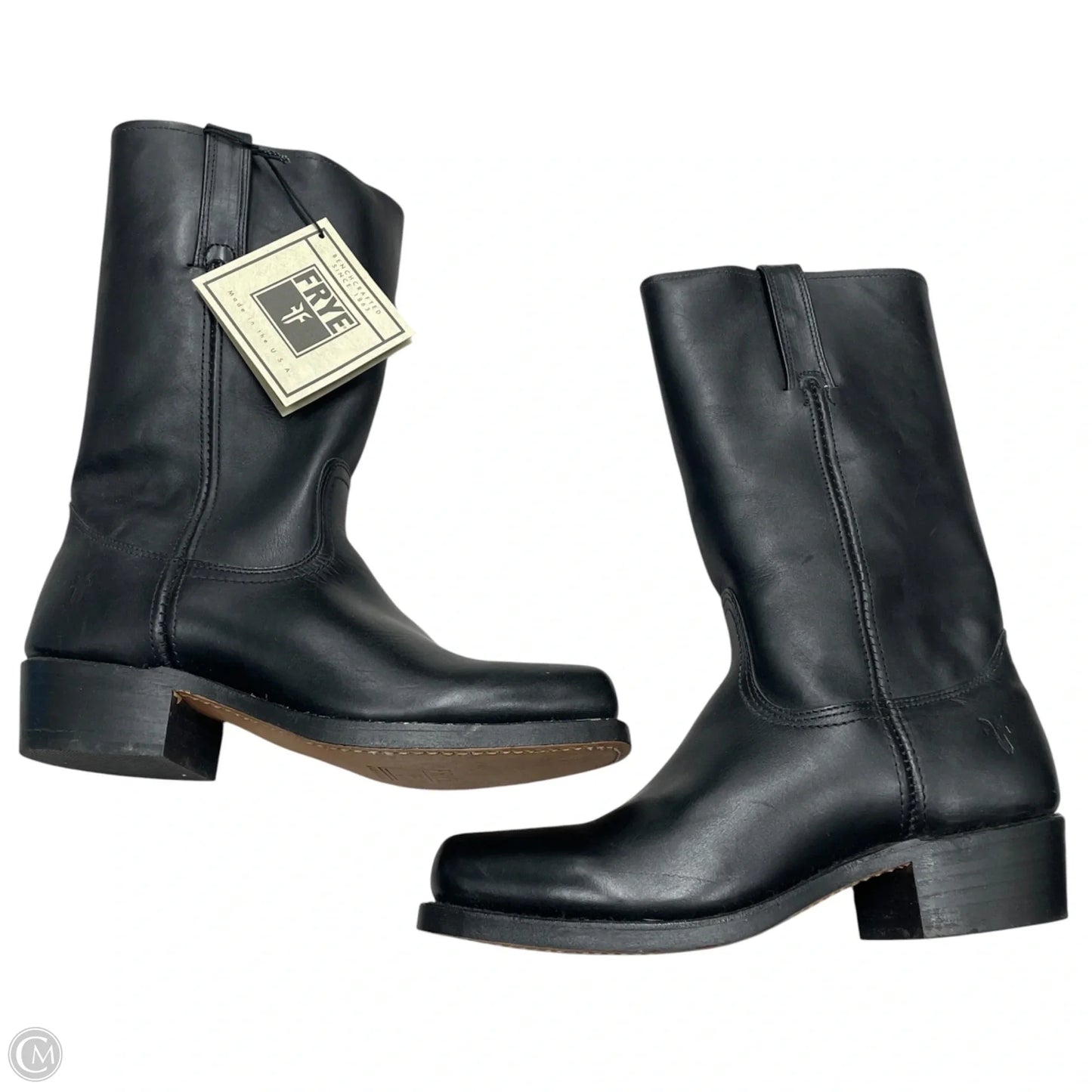Boots Designer By Frye In Black, Size: 10