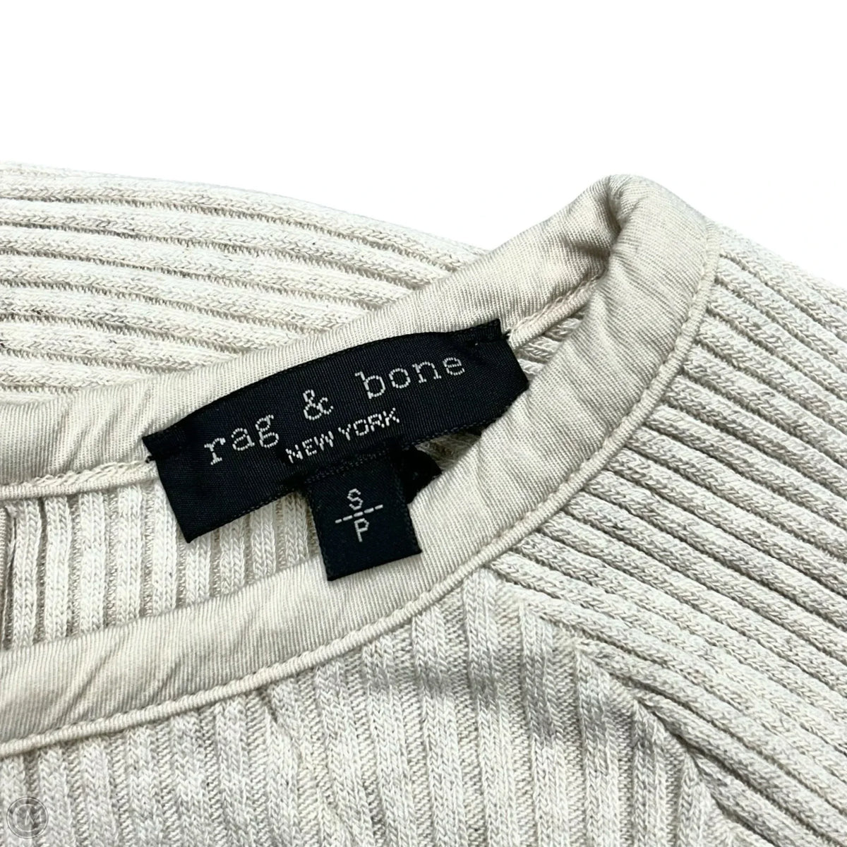 Top Long Sleeve By Rag And Bone In Cream, Size: S
