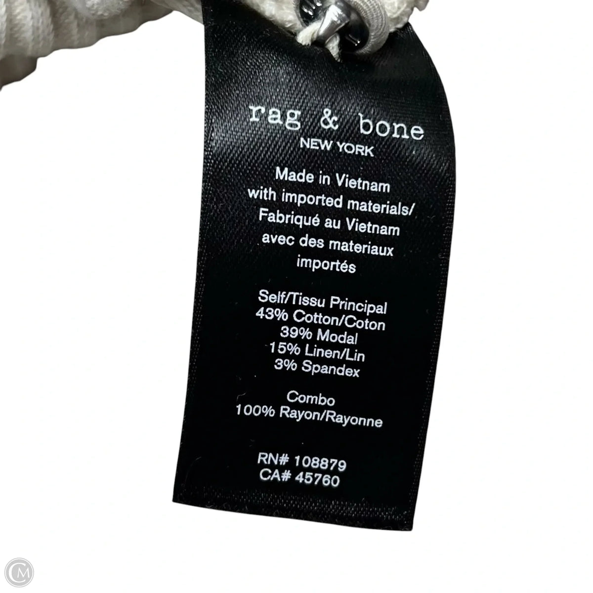 Top Long Sleeve By Rag And Bone In Cream, Size: S