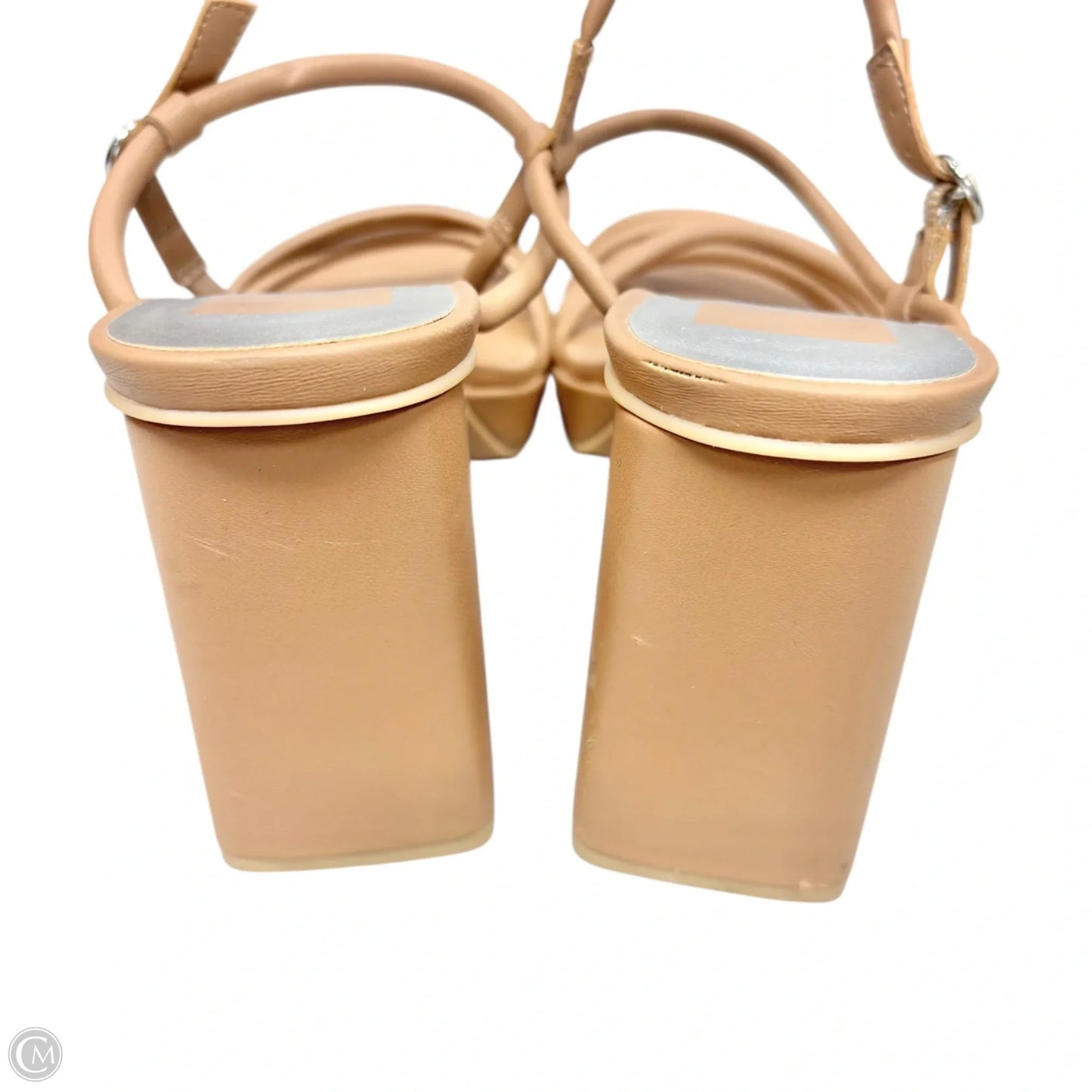 Sandals Heels Block By Dolce Vita In Tan, Size: 8.5