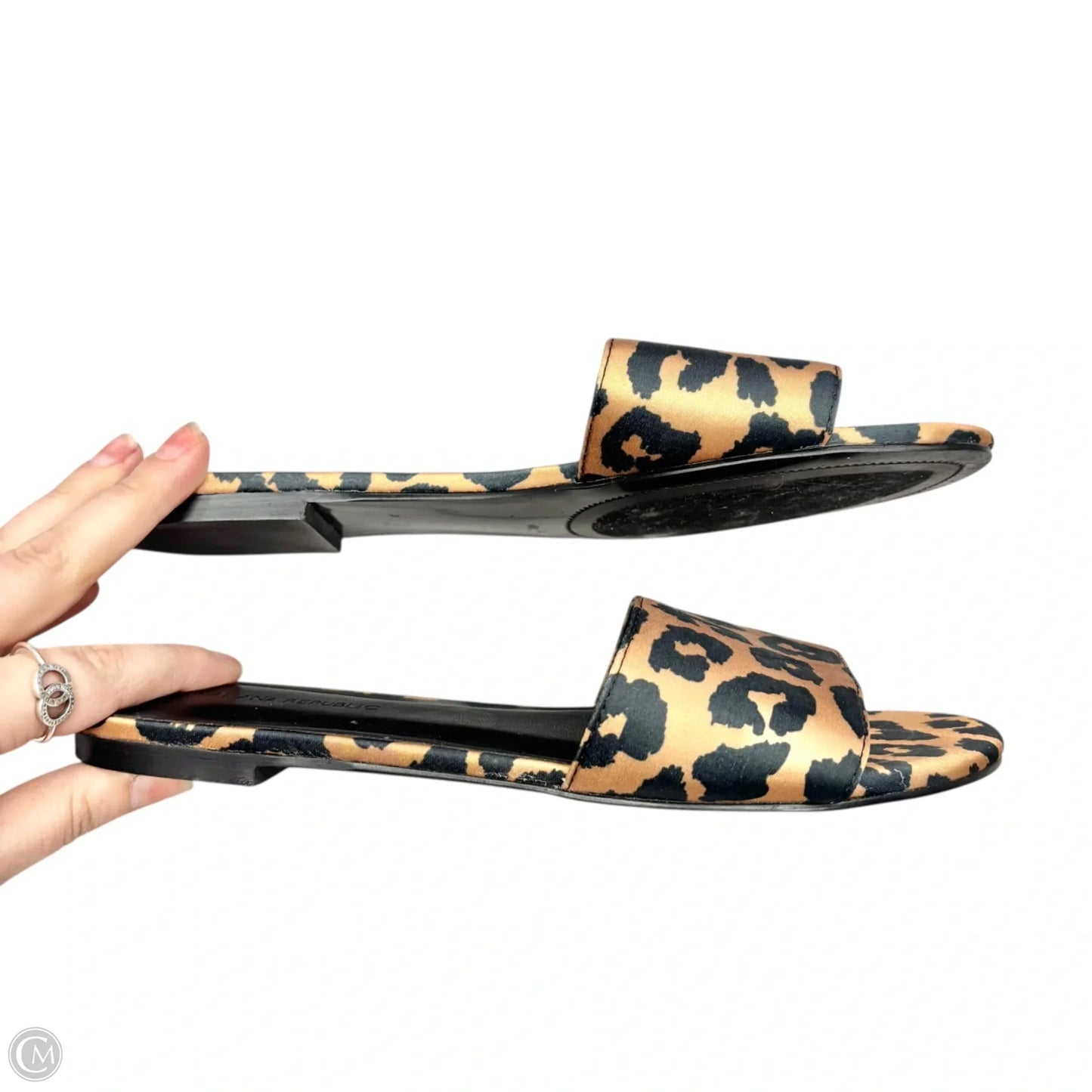Sandals Flats By Banana Republic In Leopard Print, Size: 6