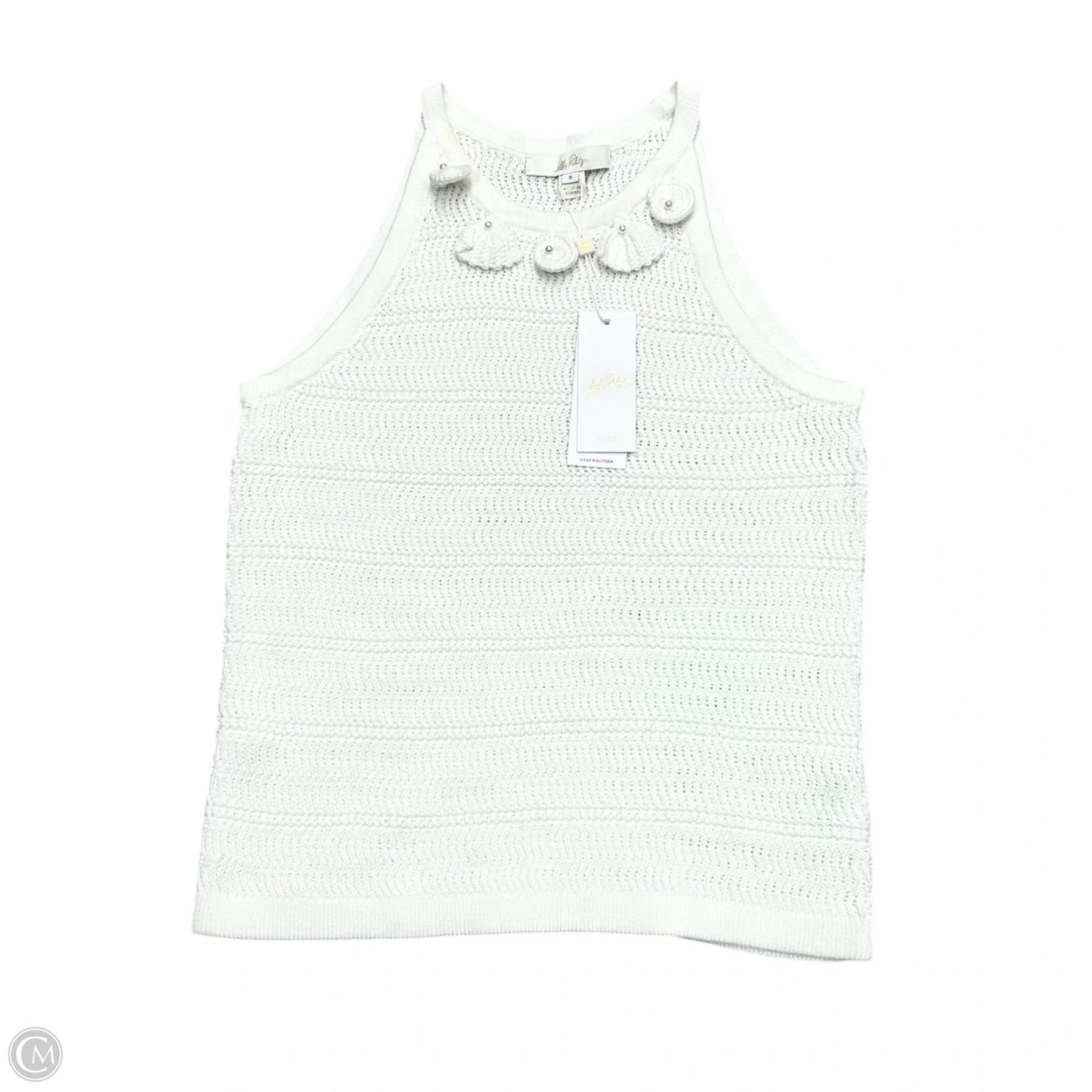Top Sleeveless Designer By Lilly Pulitzer In White, Size: S
