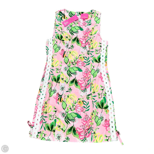 Dress Designer By Lilly Pulitzer In Green & Pink, Size: M