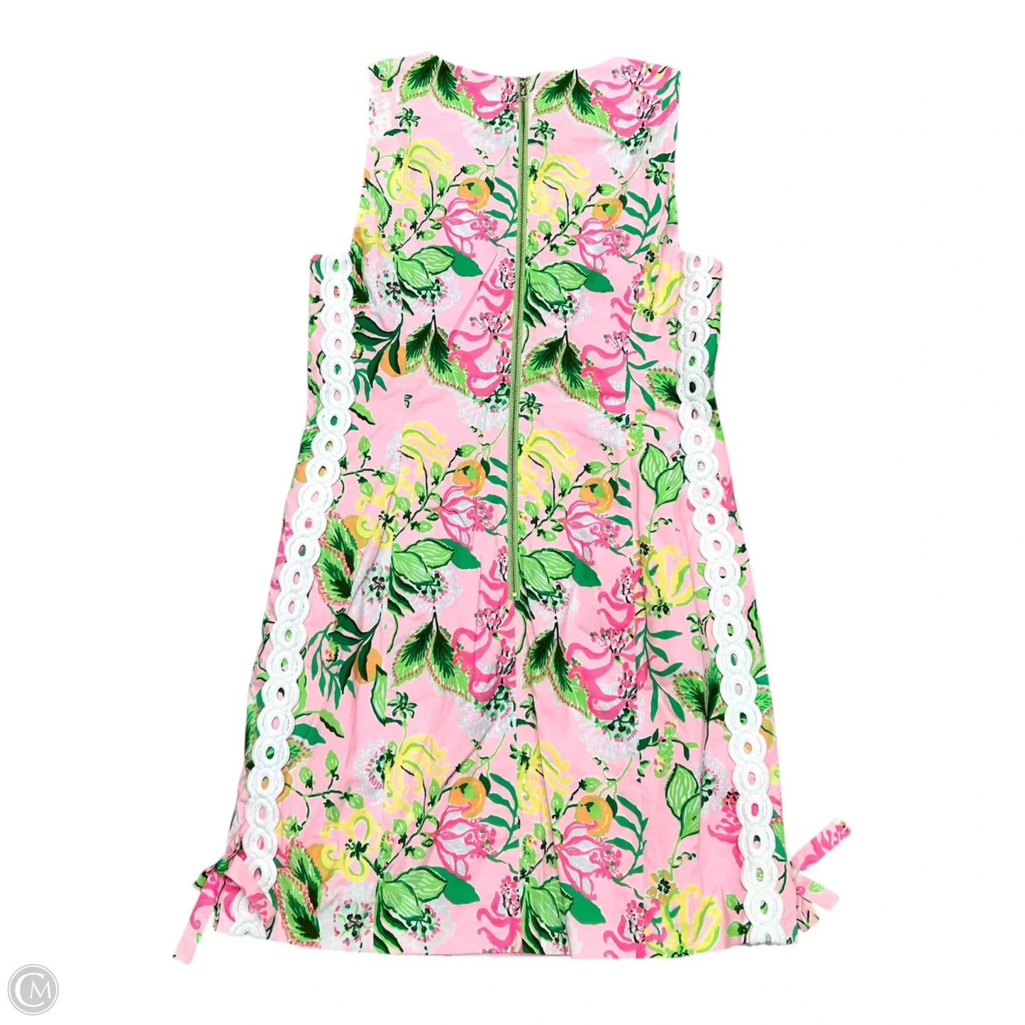 Dress Designer By Lilly Pulitzer In Green & Pink, Size: M
