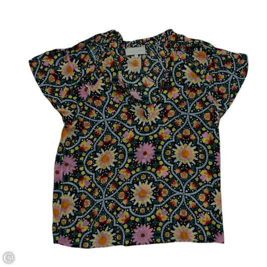Top Short Sleeve By Caballero In Floral Print, Size: Xs