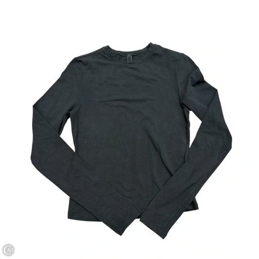Top Long Sleeve By Skims In Black, Size: M