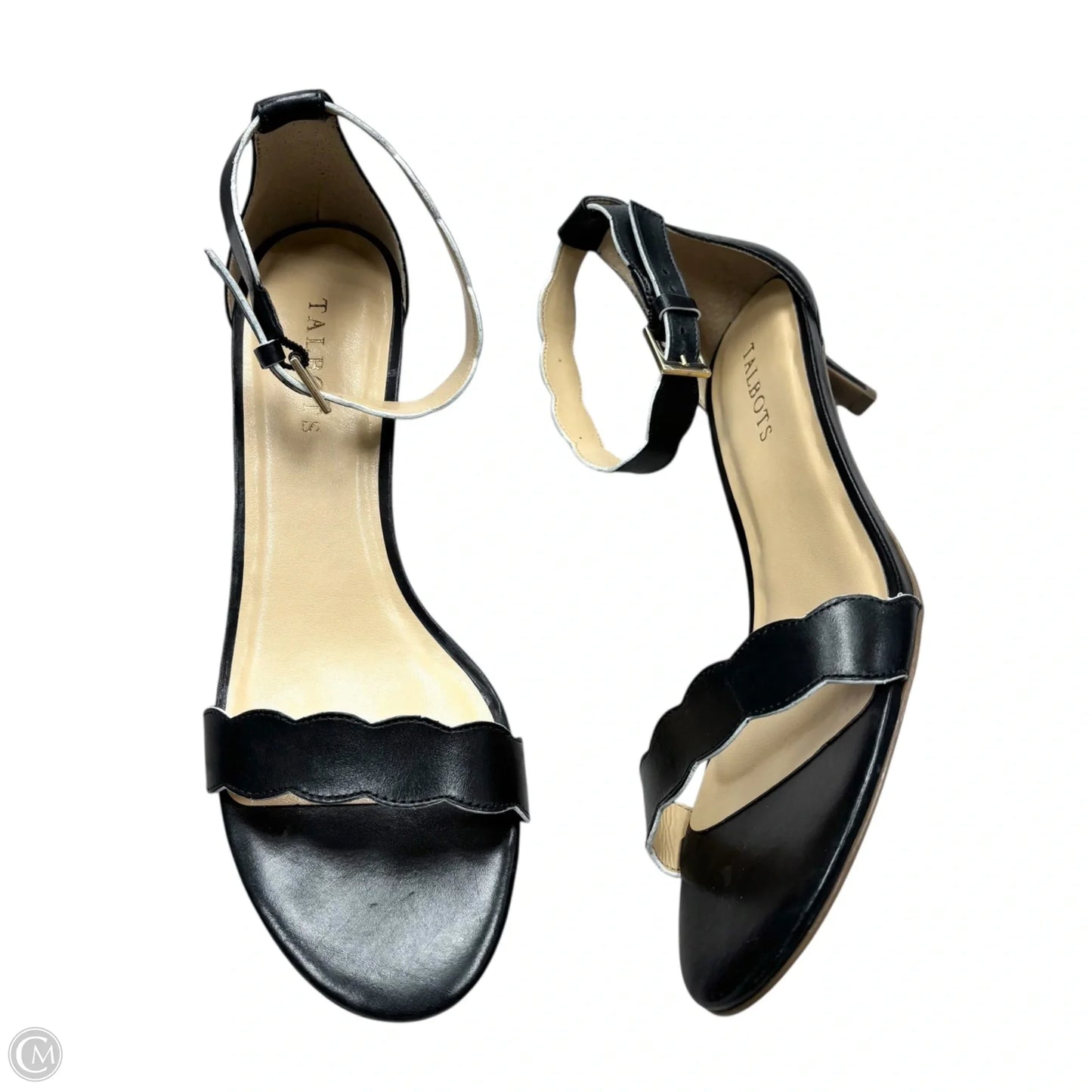 Sandals Heels Kitten By Talbots In Black, Size: 9.5