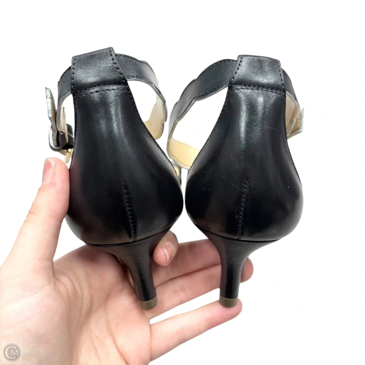 Sandals Heels Kitten By Talbots In Black, Size: 9.5