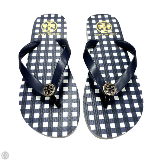 Sandals Designer By Tory Burch In Blue, Size: 7.5