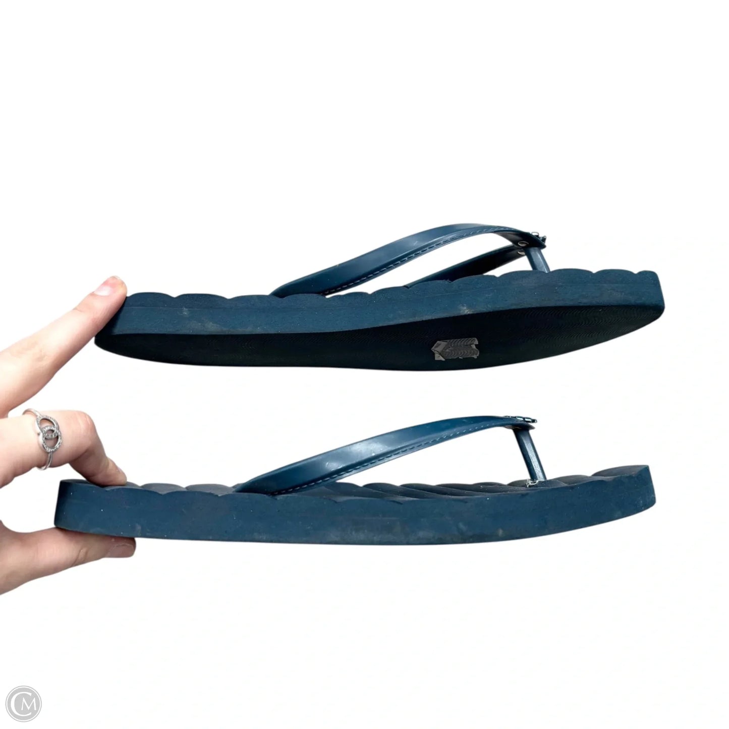 Sandals Designer By Tory Burch In Blue, Size: 7