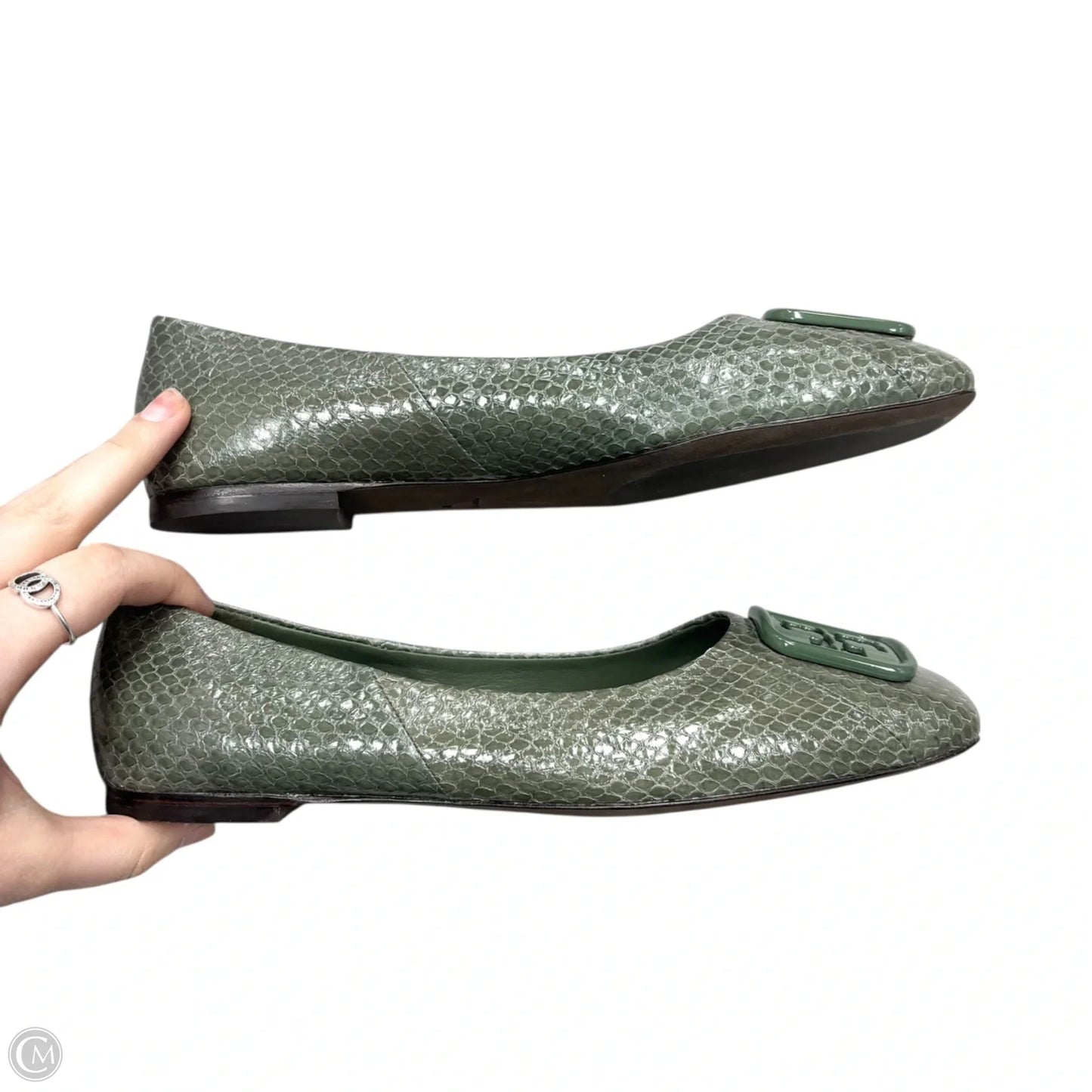 Shoes Designer By Tory Burch In Green, Size: 7