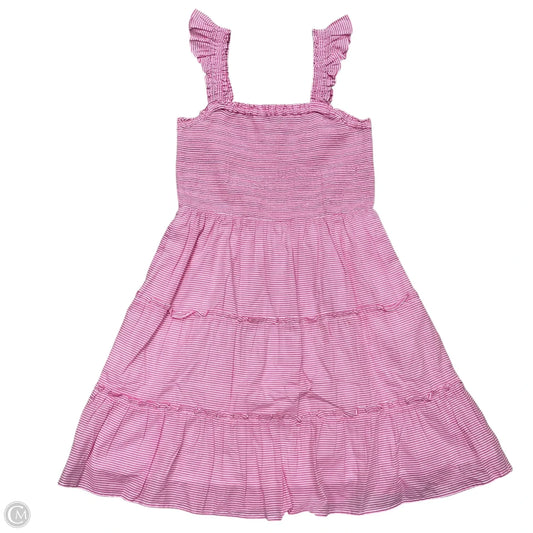 Dress Casual Short By J. Crew In Pink & White, Size: M