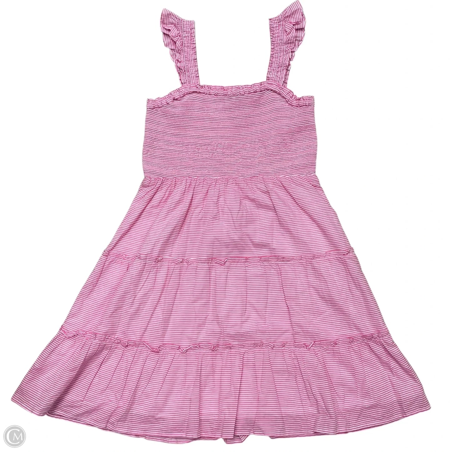 Dress Casual Short By J. Crew In Pink & White, Size: M