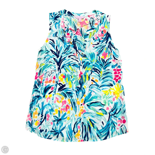Top Sleeveless Designer By Lilly Pulitzer In Multi-colored, Size: S