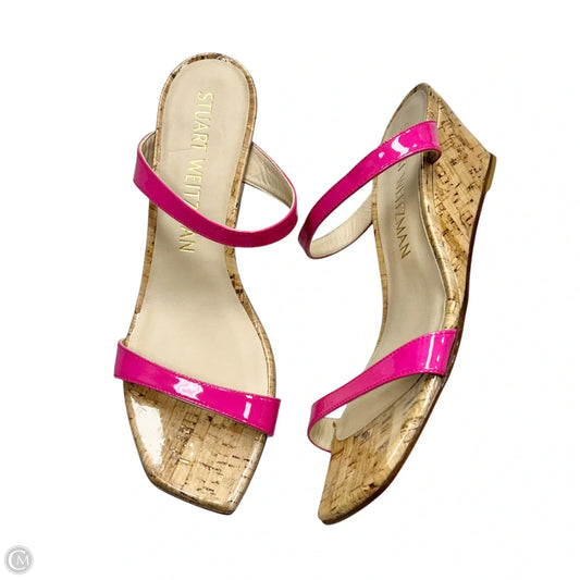 Sandals Designer By Stuart Weitzman In Pink, Size: 9