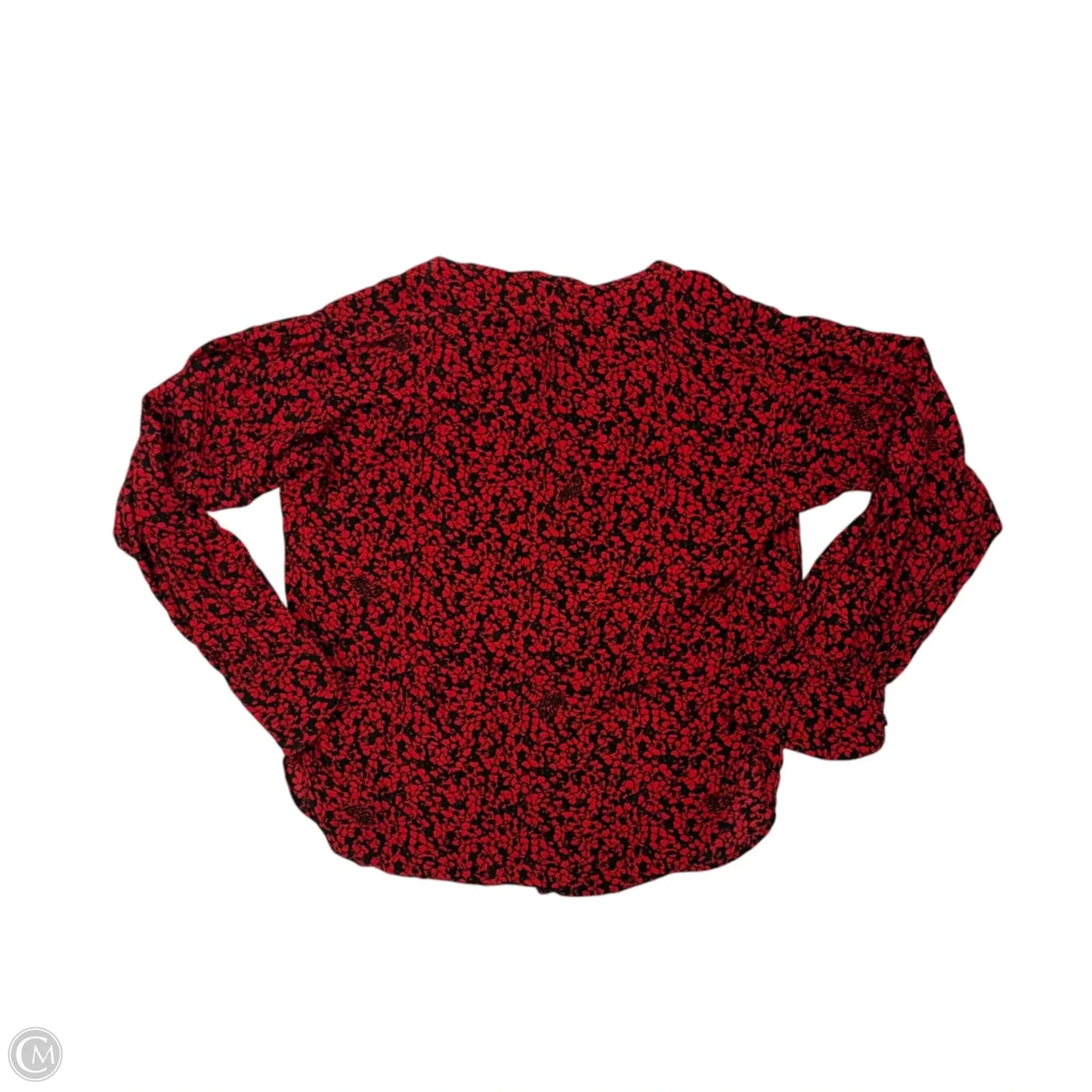 Top Long Sleeve By Zadig And Voltaire In Black & Red, Size: Xs