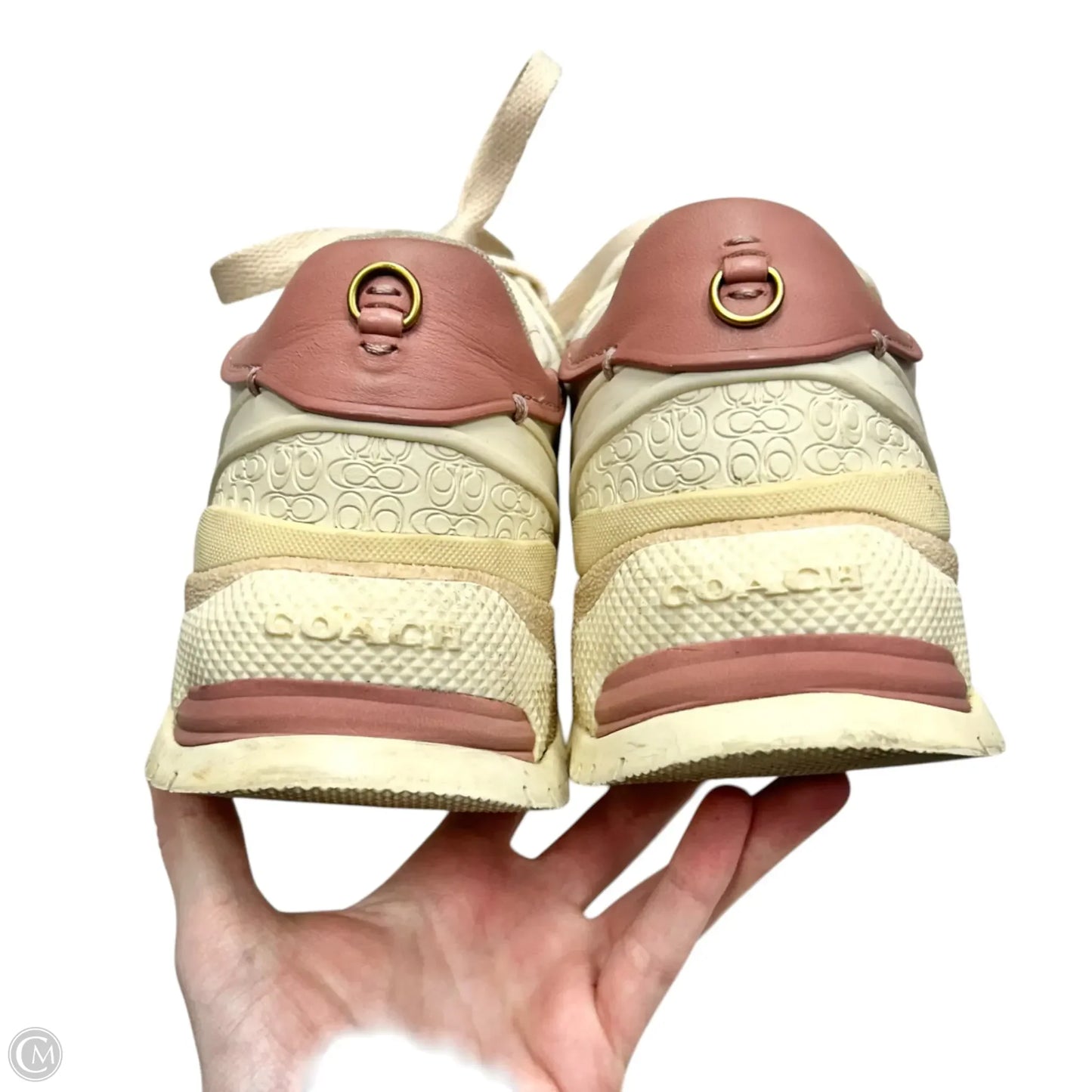 Shoes Designer By Coach In Tan, Size: 8.5