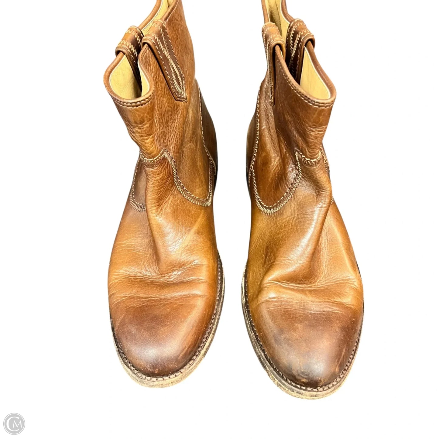 Boots Designer By Frye In Tan, Size: 8.5