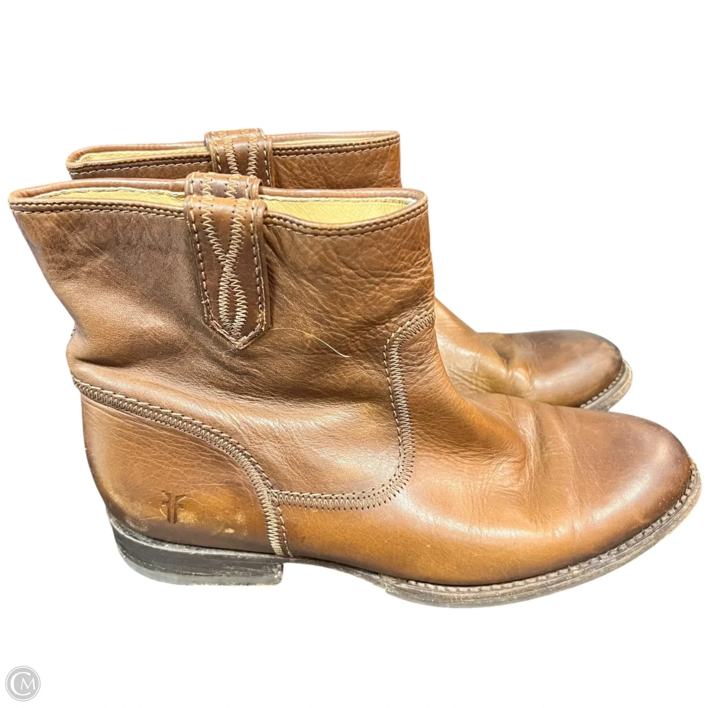Boots Designer By Frye In Tan, Size: 8.5