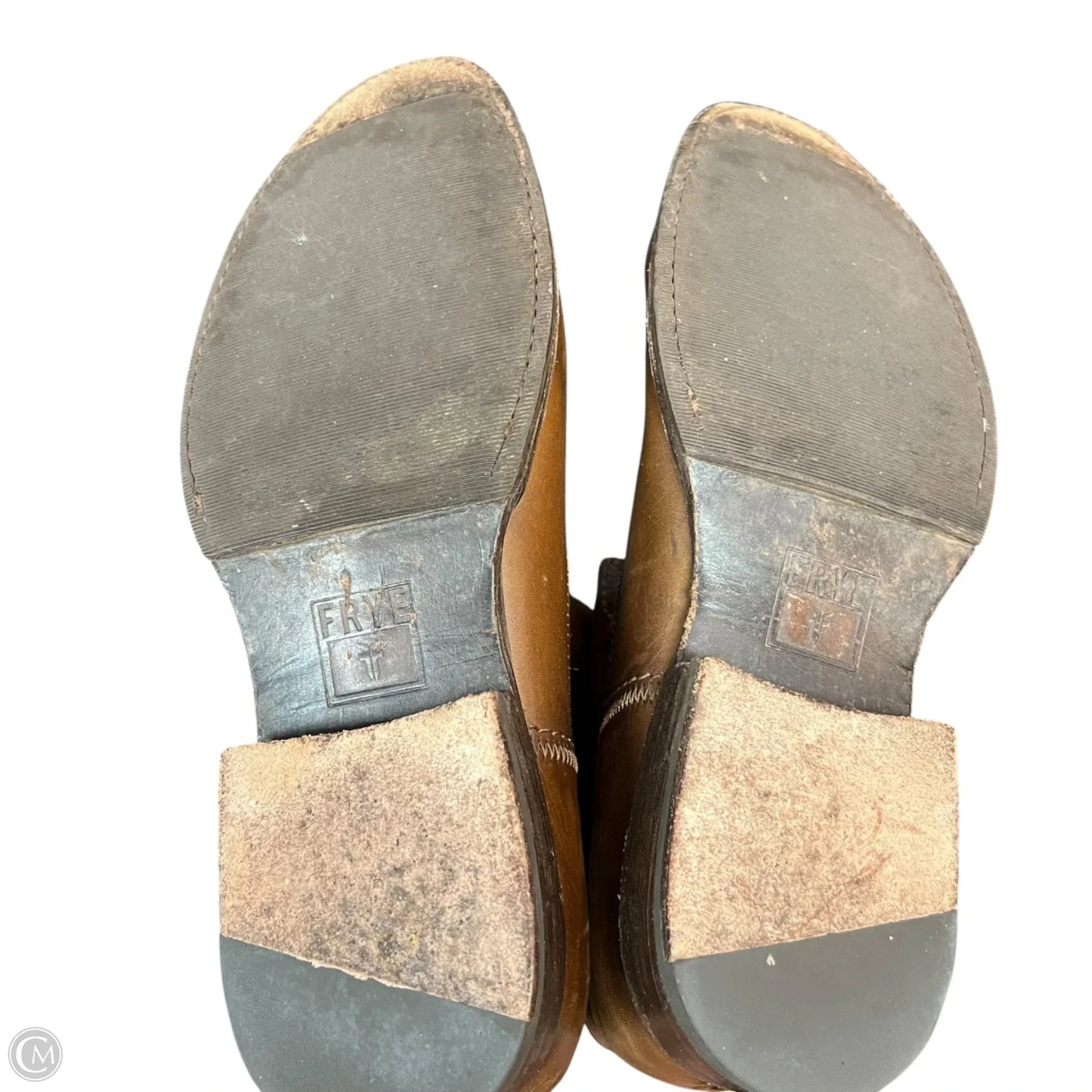 Boots Designer By Frye In Tan, Size: 8.5