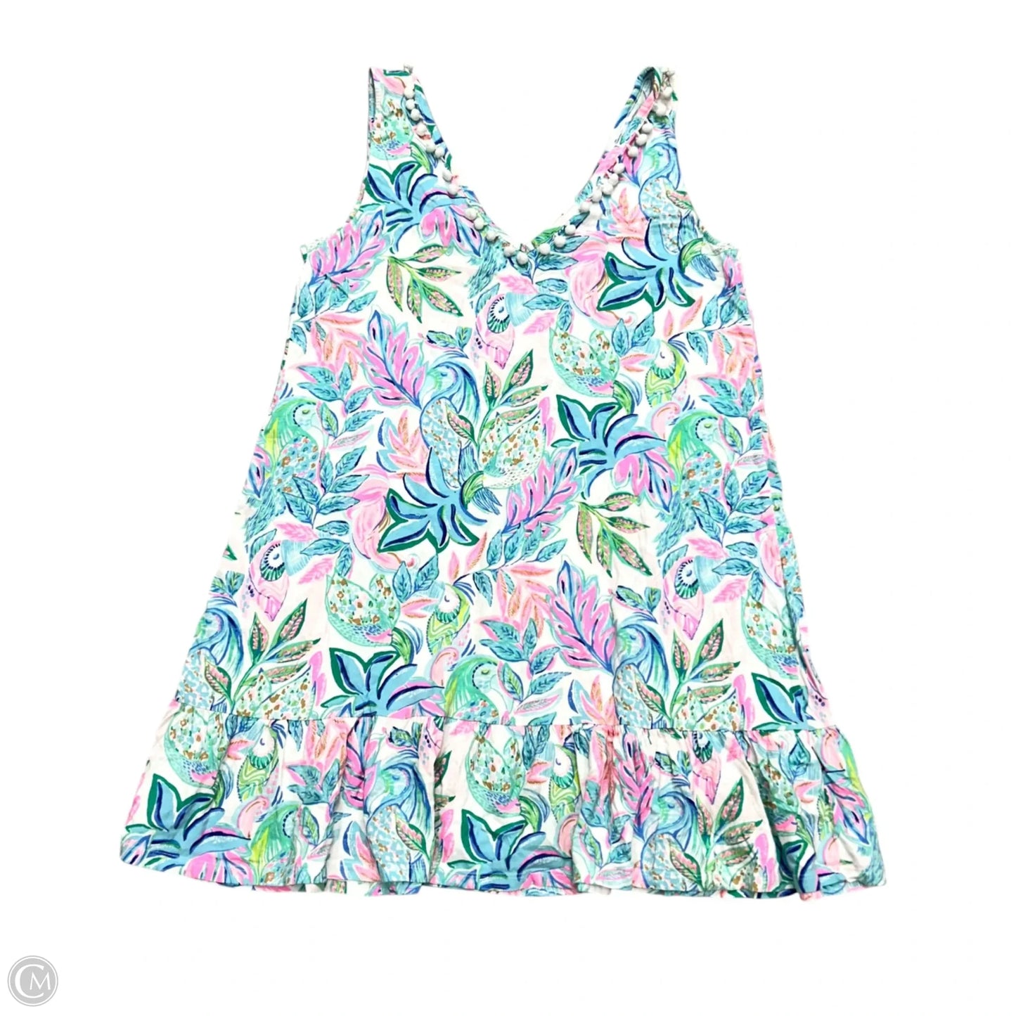Dress Designer By Lilly Pulitzer In Blue & Green, Size: L