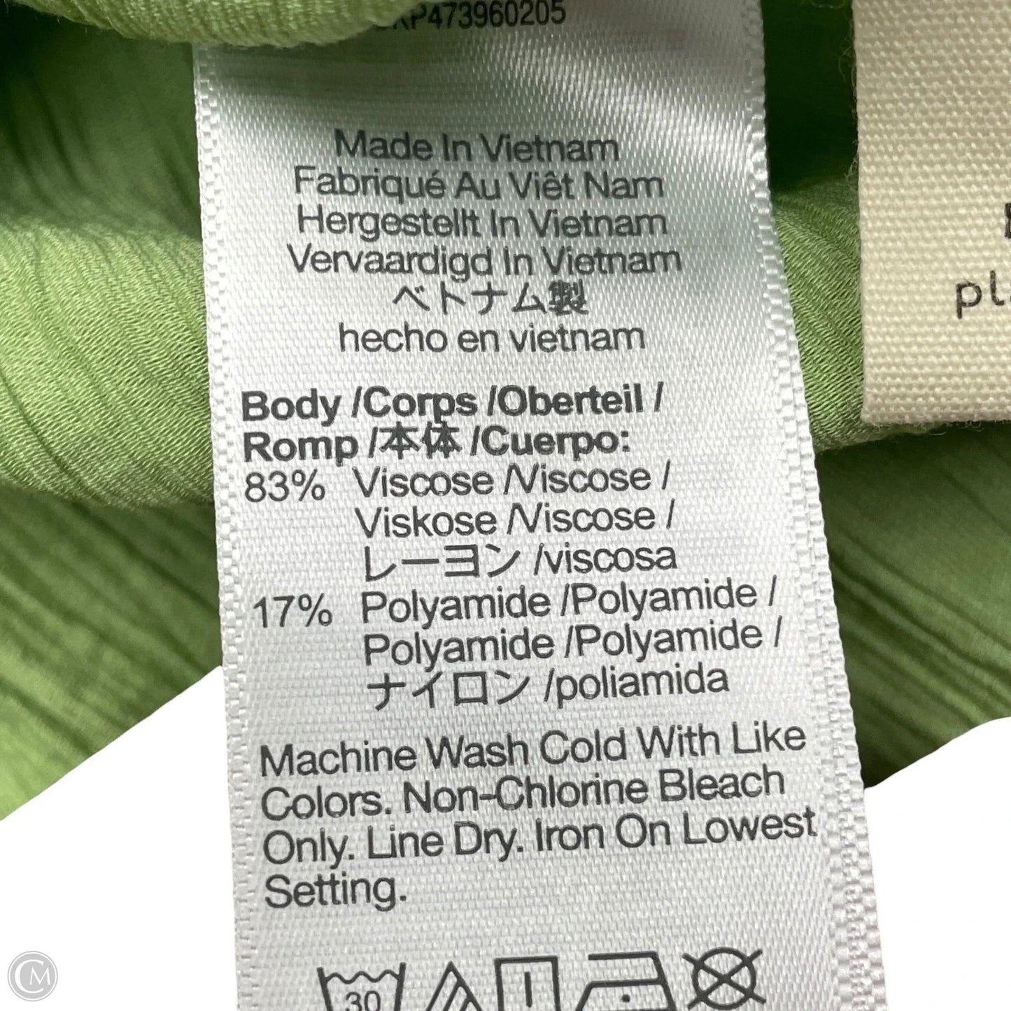 Top Short Sleeve By Madewell In Green, Size: S