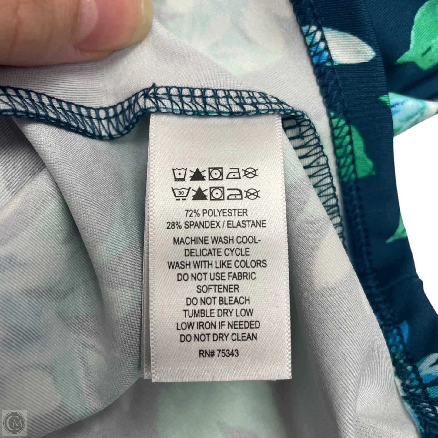 Athletic Jacket By Tommy Bahama In Blue & Green, Size: M