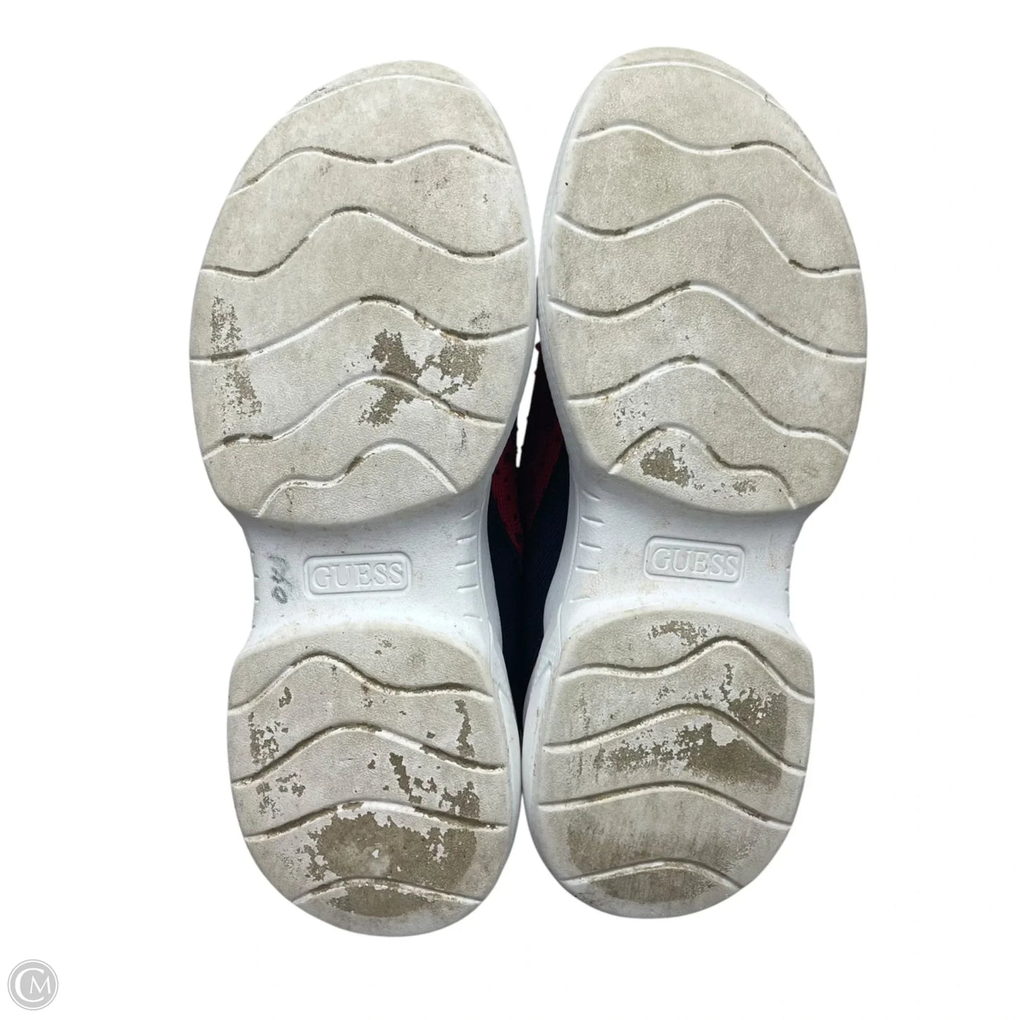 Shoes Athletic By Guess In Red, Size: 9