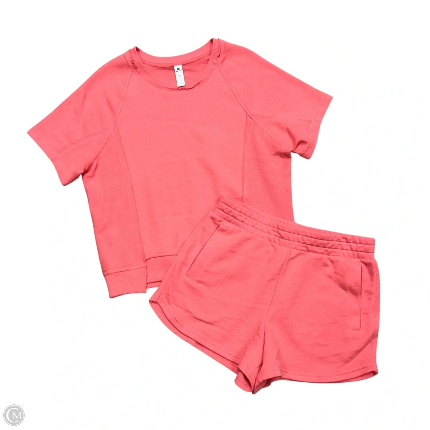 Shorts Set By 90 Degrees By Reflex In Coral, Size: M