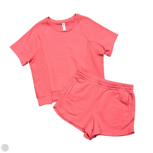 Shorts Set By 90 Degrees By Reflex In Coral, Size: M