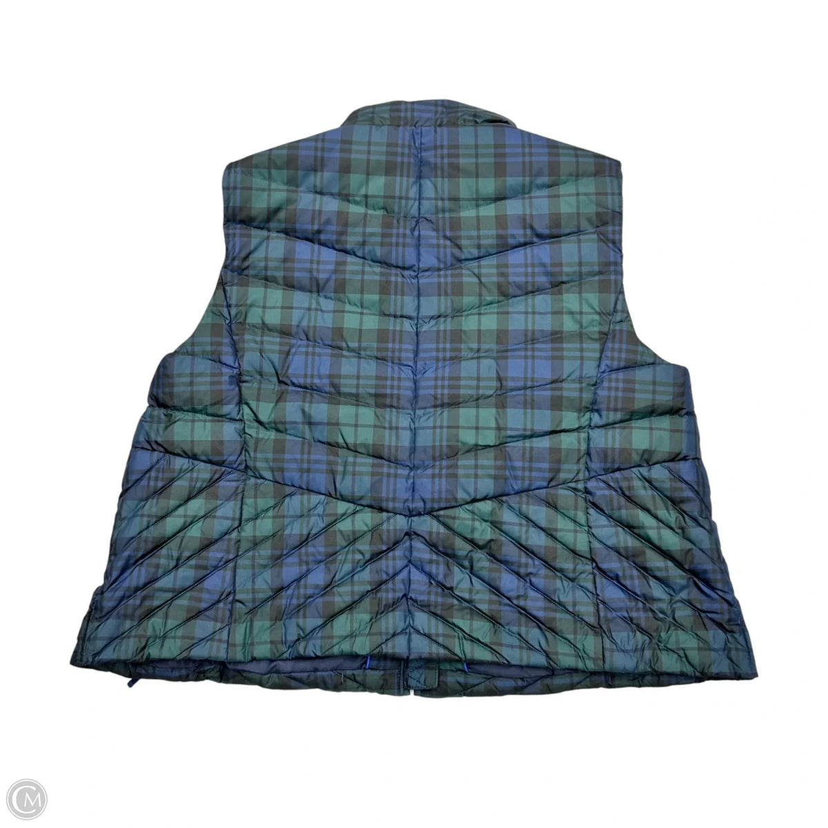 Vest Puffer & Quilted By Talbots In Plaid Pattern, Size: 2x