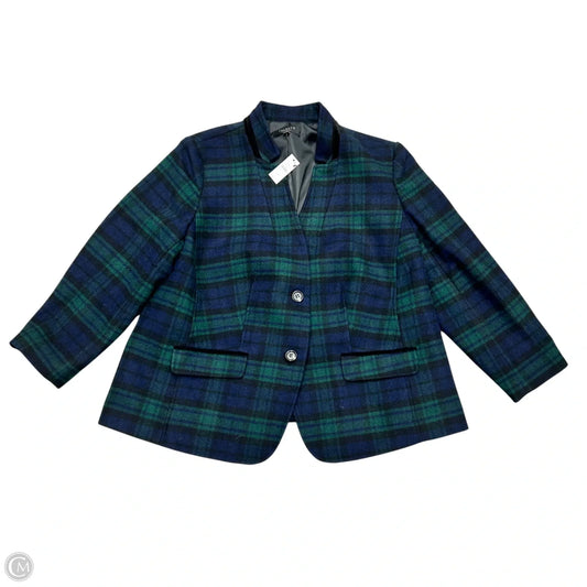 Jacket Other By Talbots In Blue & Green, Size: 2x
